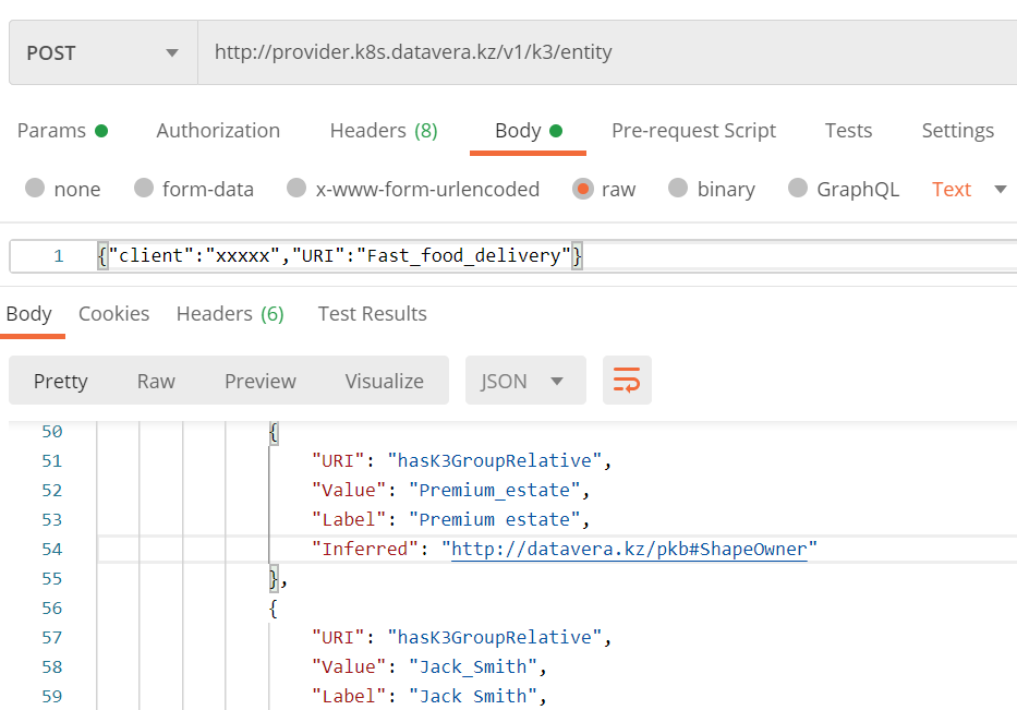 Querying DataVera EKG Provider REST service