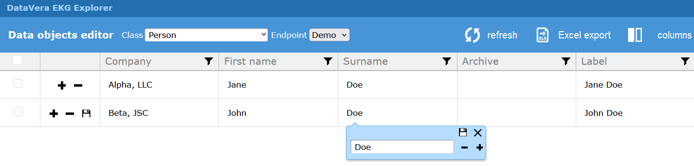 DataVera EKG Explorer Interface